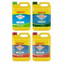 Kit Genfloc 10L e Algicida Choque e Manutenção 5L Genco