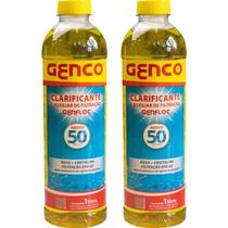 Kit Genfloc 2 Litros Clarificante e Auxiliar de Filtração para Piscina Cristalina Genco Kit Genfloc 2 Litros Clarificante e Auxiliar de Filtração para Piscina Cristalina Genco
