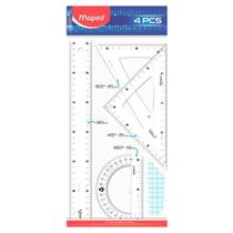 Kit Geométrico 04 Peças Maped Essentials Kit Geométrico 04 Peças Maped Essentials