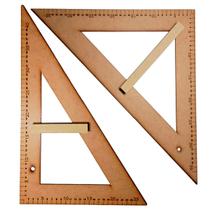 KIT Geométrico do Professor Em MDF Com 1 Esquadro de 30/60º 2934 Graus e 1 Esquadro 45º Graus 2936 KIT Geométrico do Professor Em MDF Com 1 Esquadro de 30/60º 2934 Graus e 1 Esquadro 45º Graus 2936