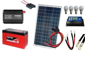 Kit Gerador de Energia Solar Off Grid 100Wp