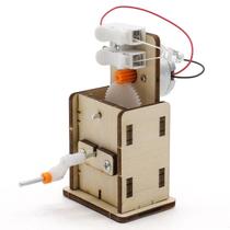 Kit gerador de manivela de madeira DIY Science Experiments