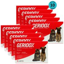Kit Geriátrico Gerioox Com 30 Comprimidos Para Cães E Gatos Labyes C/ 10 unidades Kit Geriátrico Gerioox Com 30 Comprimidos Para Cães E Gatos Labyes C/ 10 unidades