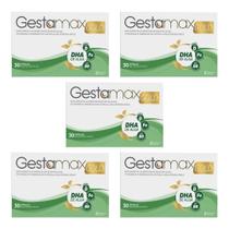 Kit Gestamax Gold Com 5 Caixas De 30 Cápsulas Cada