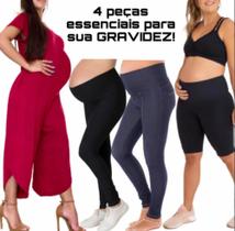 Kit Gestante 4 Peças Roupas De Gravida Kit Gestante 4 Peças Roupas De Gravida