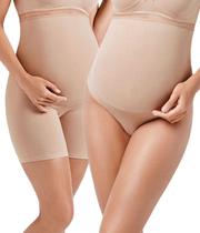 Kit Gestante Mondress Bermuda 20020 + Calça Alta em Cotton 20010