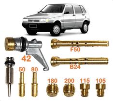 Kit Giclagem Carburador Uno Mille 1.0 Eletronic Weber Tldf