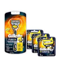 Kit Gillette Fusion Proshield Aparelho + 6 Cargas
