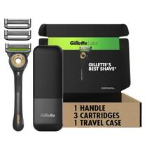 Kit Gillette Labs Barra Esfoliante com 3 Recargas e Estojo de Viagem