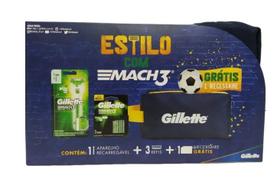 Kit Gillette Mach3 - 1 Aparelho + 2 Cargas + Necessaire - P&G