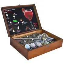 Kit Gin 12 Especiarias + 4 Xaropes + Colher Canudo + Dosador Duplo + Caixa MDF + Receitas