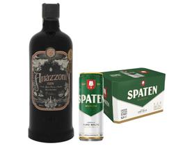 Kit Gin Amázzoni Rio Negro 750ml + Cerveja Spaten Kit Gin Amázzoni Rio Negro 750ml + Cerveja Spaten