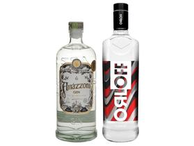 Kit Gin Amázzoni Tradicional 750ml + Vodka