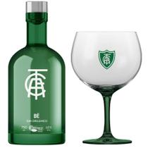 Kit Gin BË América Mineiro Garrafa Verde 750 ml com taça - GIN BË ORGÂNICO BEBIDAS