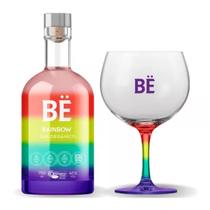 Kit Gin BË Rainbow 750ml Com Taça Personalizada
