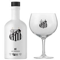 Kit Gin BË Santos 750ml Com Taça Personalizada