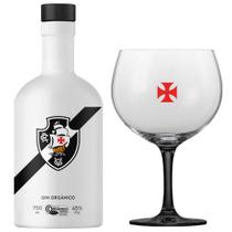 Kit Gin BË Vasco Garrafa Branca 750 ml com taça - GIN BË ORGÂNICO BEBIDAS