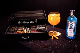 Kit Gin Black Luxo com 8 Especiarias + Dosador Duplo Inox + Colher Bailarina + BRINDE