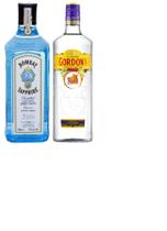 Kit Gin Bombay Sapphire + Gordon's London Dry 750ml cada