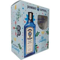 Kit Gin Bombay Sapphire London Dry 750ml + Taça De Vidro