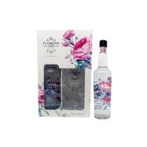 Kit Gin Flower London Dry Gin 750Ml + Taça - Flowers