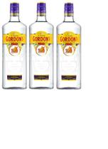 Kit Gin Gordon's London Dry 750ml 3 unidades