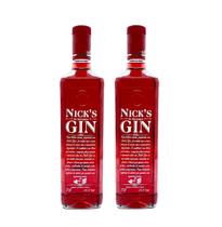 Kit Gin Nick's Red 1000ml - Frutas Vermelhas 2 unidades