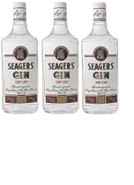 Kit Gin Seagers London Dry 980ml 3 Unidades