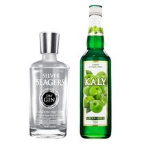 Kit Gin Silver e Xarope de Maçã Verde Kaly Kit Gin Silver e Xarope de Maçã Verde Kaly