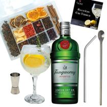 Kit Gin Tanqueray + Kit Drink Especiarias + 1 Taca de Vidro + Dosador - Up Drinks