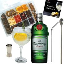 Kit Gin Tanqueray + Kit Drink Especiarias + 1 Taça Vidro - Up Drinks