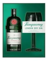 Kit Gin Tanqueray London Dry 750ml + 1 Taça Vidro Personalizada