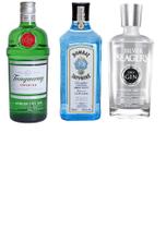 Kit Gin Tanqueray + Silver Seagers + Bombay 750ml Cada - Tanqueray, Seagers e Bombay