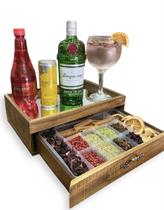 Kit Gin Tonica Espelhado Com 11 Especiarias - Porta Especiarias