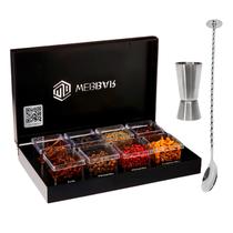 Kit Gin Tônica Preto 8 Especiarias + Colher + Dosador