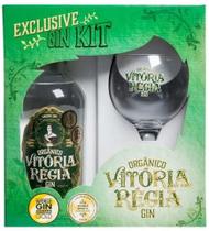 Kit gin vitoria regia c/ taca org 750 ml