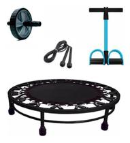 Kit Ginástica Jump+Roda+Corda+Extensor