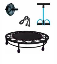 Kit Ginástica Jump+Roda+Corda+Extensor