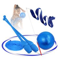 Kit ginástica rítmica juvenil arco 75 cm Pista e Campo - 6un