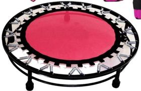 Kit Ginástica Rosa - Jump + Colchonete + Caneleira 4 Kg