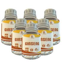 Kit Ginseng - 60 Caps 500Mg - 6 Potes Kit Ginseng - 60 Caps 500Mg - 6 Potes