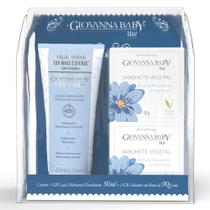 Kit Giovana Baby Eterno Encanto Blue Loção Hidratante + 2 Sabonetes Em Barra