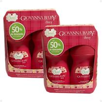 Kit Giovanna Baby: 4 Desodorante Roll-On Cherry Kit Giovanna Baby: 4 Desodorante Roll-On Cherry