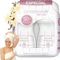 Kit Giovanna Baby Blanc Vanilla Roll-On Desodorante Antitranspirante Loção Splash Colonia Rollon