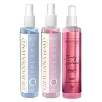 Kit giovanna baby body splash blue + classic + rose 260ml