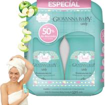 Kit Giovanna Baby Candy Roll-On Desodorante Antitranspirante Loção Splash Colonia Rollon