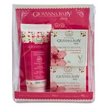Kit Giovanna Baby Cherry: Loção Hidratante 50ml e 2 Sabonetes em Barra 90g