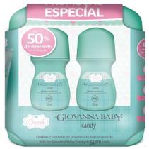 Kit Giovanna Baby Desodorante Roll On Candy 50ml (2 Unidades)