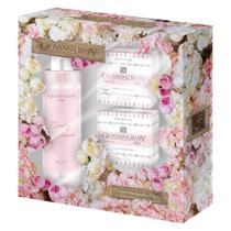 Kit Giovanna Baby Flores Body Splash + 1 Body Splash 250ml + 2 Sabonetes em Barra com 90g Cada Kit Giovanna Baby Flores Body Splash + 1 Body Splash 250ml + 2 Sabonetes em Barra com 90g Cada