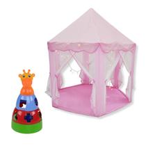 Kit Girafa Brinquedo Empilhar e Barraca Tenda Princesa com Luzes Kit Girafa Brinquedo Empilhar e Barraca Tenda Princesa com Luzes